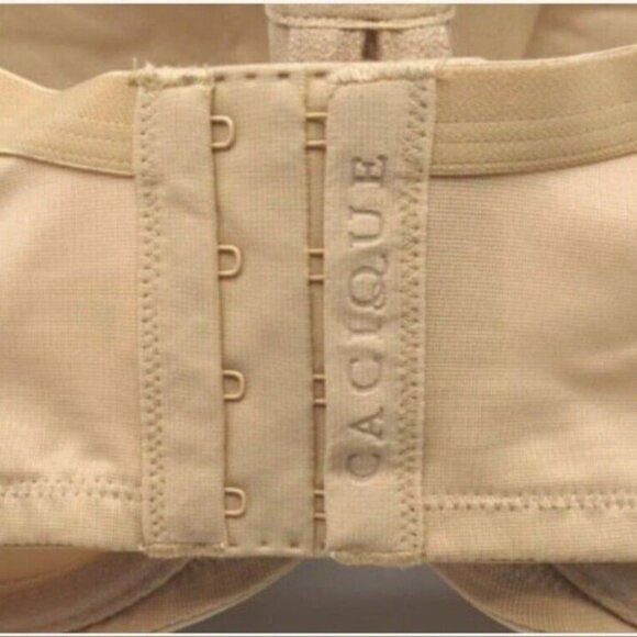 Lane Bryant Cacique Womens Bra Smooth Satin Full Coverage U/W Cafe Mocha 42F - Picture 4 of 10